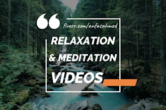 create 20 meditation relaxing nature video for youtube