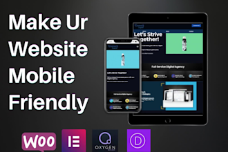 fix responsive issue of wordpress website ,make the website mobile friendly