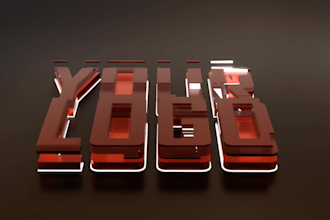 create a professional 3d logo animation intro