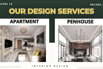 design modern realistic 3d interior for your apartment villa house or penthouse