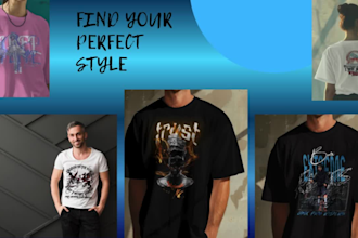 create a vintage t shirt design with logo and print ready mockup