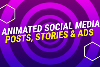 design animation social media posts, GIF, animation, posts