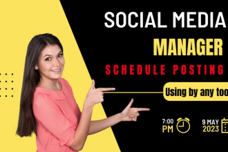 professionally manage schedule post for social media platforms