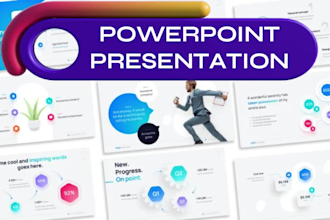 design powerpoint presentation, pitch deck for your business
