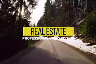 do real estate video editing