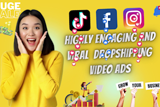 create shopify facebook and tik tok video ads that converts