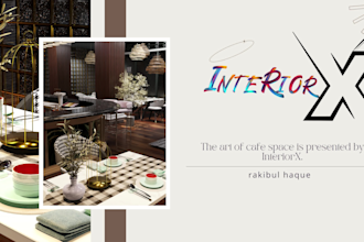 render 3d interior, interior design, house, restaurant