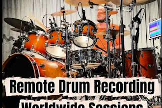 professional drum recording for your song
