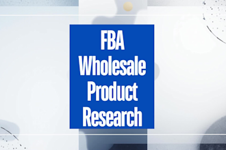 do amazon fba wholesale product research and sourcing