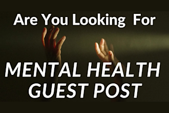 do mental health guest post on high authority blog site with dofollow link