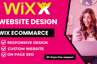 create wix website design, wix website redesign, wix landing page, wix ecommerce