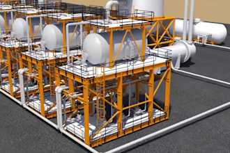 do 3d industrial animation, technical video construction plant animation video