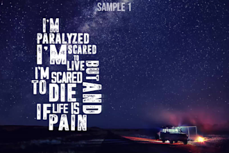 create awesome animated lyric video