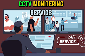 monitoring your cctv footage and report suspicious activity or incidents