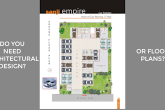 draw architectural drawing, floor plan, site plan in autocad