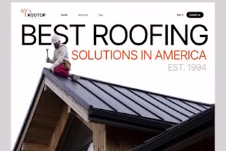 create a construction or roofing wordpress website