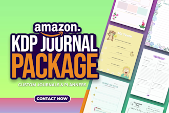 design custom amazon low content KDP gratitude journal, logbook or planner