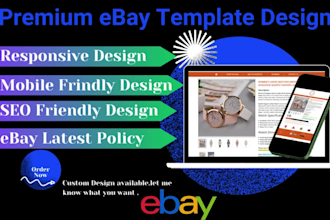 design a responsive premium ebay listing template