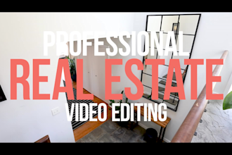 do professional real estate video editing