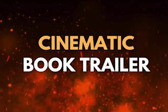 create an stunning and cinematic book trailer video