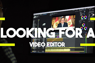 provide cinematic youtube video editing post production in few hours