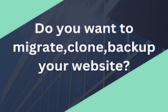 backup,clone,migrate and update your wordpress website