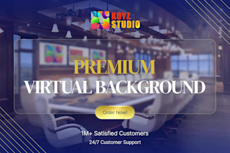 design full HD custom zoom virtual background