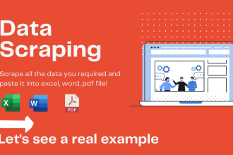 do data scraping from any website with robots