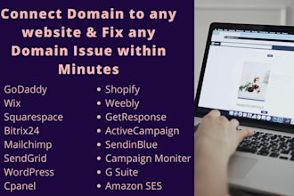connect domain to any website and fix any domain issue in minutes