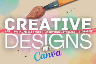 create canva templates, ad creative, or any canva graphic design