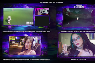 do animated twitch stream package