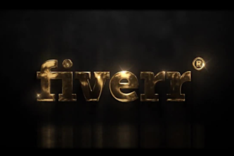 create luxury gold and silver video intro logo animation in 4k