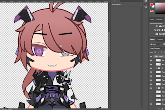 make your gacha oc front facing and ready to animate and tweening