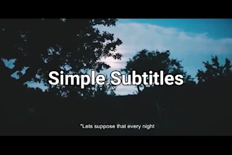 add subtitles ,closed captions and titles