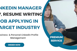 linkedin manager, optimization, CV, resume writing, job apply