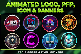 make animated discord logo, icon, gif, and banner