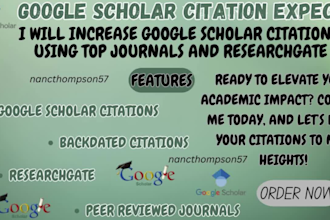 increase google scholar citations, backdated articles , research gate, eb1, eb2