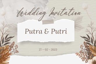 design elegant and romantic wedding invitation video