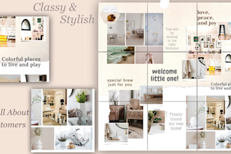 design classy and stylish instagram feed template