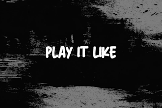 design a stunning audio lyric vj loop