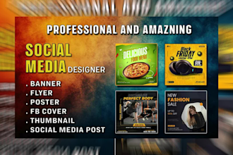 design professional flyer, banner, poster, fb cover