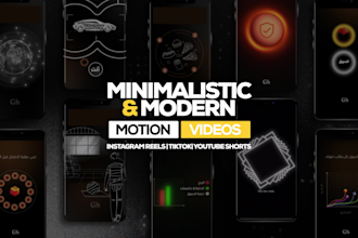 create minimalistic motion videos like dan koe for instagram and tiktok