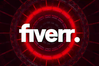 do custom vj loop, dj visuals stage loops and typography logo animation