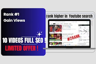 be your youtube SEO expert for finance, tech, and real estate channels
