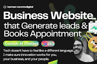 create a business website with ai chatbot development
