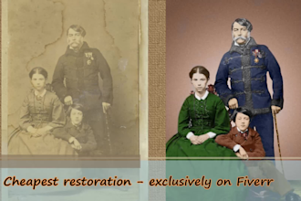 restore, repair old photos and upscale low quality images