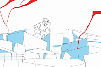 2d japanese film frame by frame animation, anime style video, 2d music animation