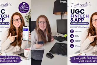 film tech ugc spokesperson videos for app, saas ads and tiktok ads