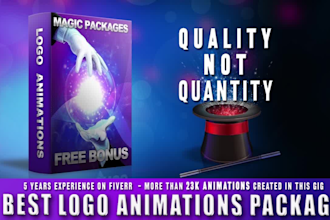create amazing youtube video intro logo animation