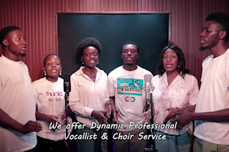 record professional gospel choir, singers and vocals harmony
